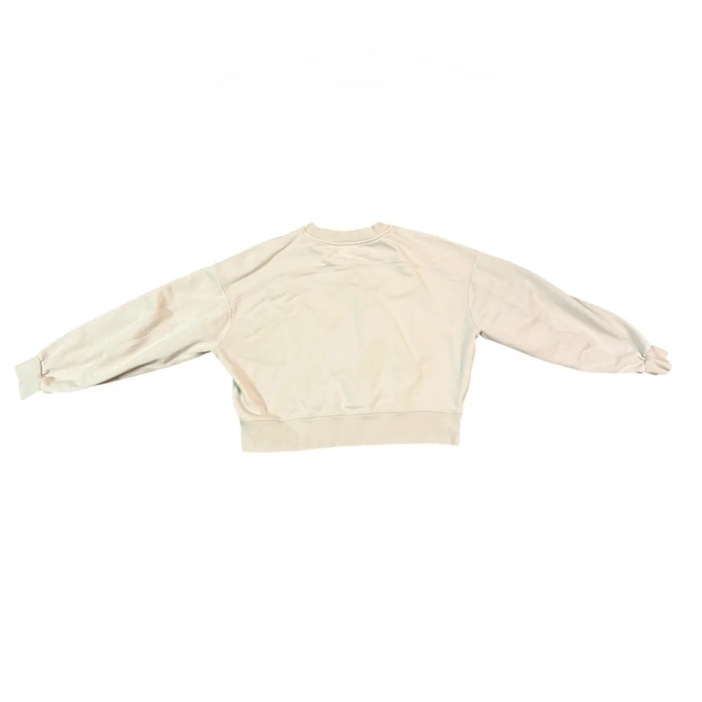 LuluLemon Perfectly Oversized Cropped Crew French Terry In White Opal Size Small - Picture 8 of 9